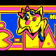 Arcade cabinet artwork for the U.S. release of Ms. Pac-Man (1981).
